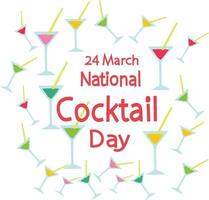 National Cocktail Day Vector illustration.