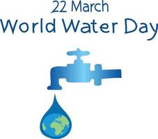 World Water Day Vector illustration.