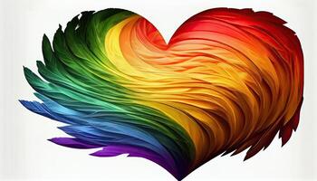 Pride Heart Pride Month and Day love conquers all photo