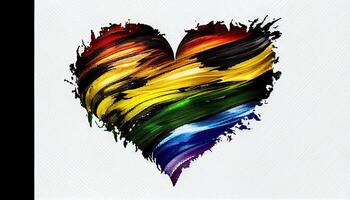 Pride Heart Pride Month and Day love conquers all photo