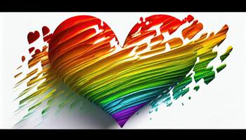 Pride Heart Pride Month and Day love conquers all photo