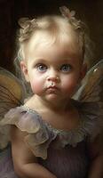 a baby in fairy dress photo