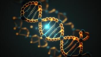 Beautiful golden DNA photo