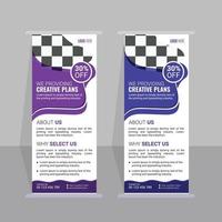 vector modern roll up banners design template