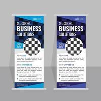 vector modern roll up banners design template