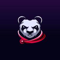 diseño de logotipo de panda vector