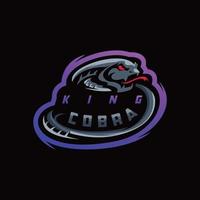 diseño del logotipo de la cobra real vector