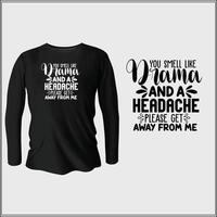 Funny quotes t-shirt design with vector