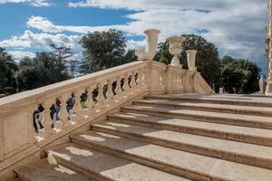 Marble staircase in ancient villa photo