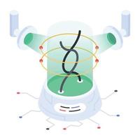 de moda adn investigación vector