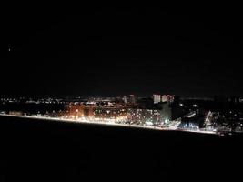 KYIV, UKRAINE - March 22, 2023 Panorama of the city from the height of a multi-storey building photo