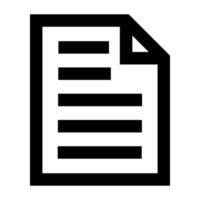 Document line icon. vector