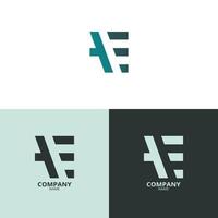 Simple and elegant Letter AE logo, with beautiful gradient colors. suitable for strengthening your business identity. vector