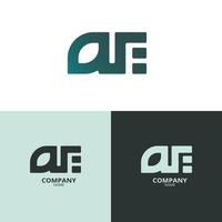 Simple and elegant Letter AE logo, with beautiful gradient colors. suitable for strengthening your business identity. vector