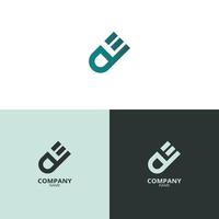 Simple and elegant Letter AE logo, with beautiful gradient colors. suitable for strengthening your business identity. vector