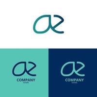 Simple and elegant Letter AE logo, with beautiful gradient colors. suitable for strengthening your business identity. vector