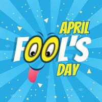 Free vector funny april fools day flat design