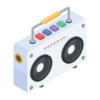 Trendy Music Stereo vector