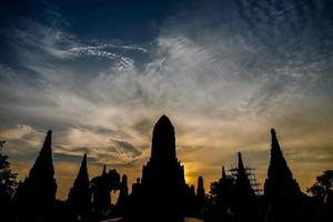 Ancient Buddhist temple in Asia photo