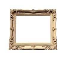 Ornate Empty Picture Frame - Transparent PNG .