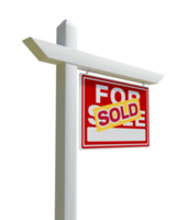 Sold Home For Sale Real Estate Sign - Transparent PNG. png