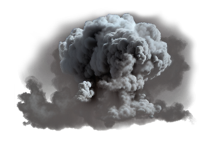Explosion Smoke Rising Transparent PNG - .