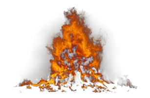 Raging Fire Flames - Transparent PNG - Generative Ai.