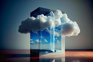 Cloud Computing Technology Concept - . photo