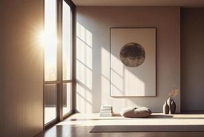 Warm Peaceful Zen Room - . photo