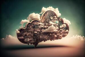 Cloud Computing Concept - . photo