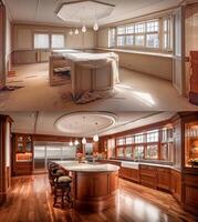 Luxurious Custom Kitchen Upgrade Interior Before And After Construction - . photo