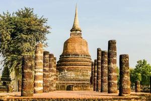 Ancient Buddhist temple in Asia photo