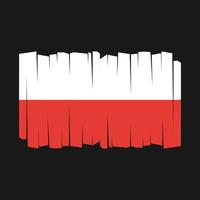vector de bandera de polonia