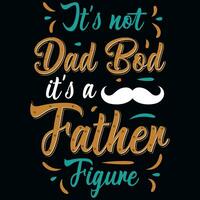 Father's day typography tshirt design vector design