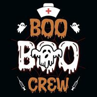 Happy Halloween 31 October witches boo typographic tshirt design vector
