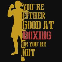 Boxing or fighting graphics tshirt design vector