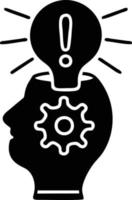 Idea solution icon symbol vector image. Illustration of the creative innovation concept design. EPS 10