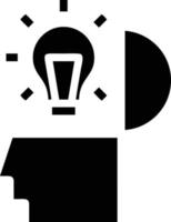 Idea solution icon symbol vector image. Illustration of the creative innovation concept design. EPS 10