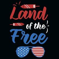 4th of july American independent memorial day typographic tshirt design vector