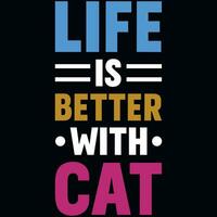 gatos gato mamá loco gatos tipográfico camiseta diseño vector