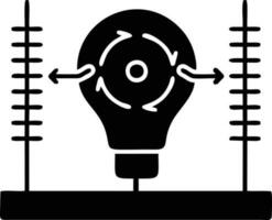 Idea solution icon symbol vector image. Illustration of the creative innovation concept design. EPS 10