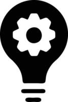 Idea solution icon symbol vector image. Illustration of the creative innovation concept design. EPS 10