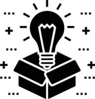 Idea solution icon symbol vector image. Illustration of the creative innovation concept design. EPS 10