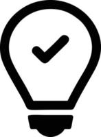 Idea solution icon symbol vector image. Illustration of the creative innovation concept design. EPS 10