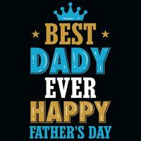 Father's day typography tshirt design vector design