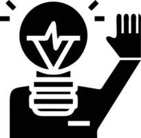 Idea solution icon symbol vector image. Illustration of the creative innovation concept design. EPS 10