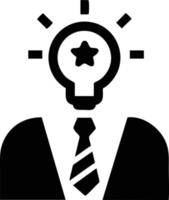 Idea solution icon symbol vector image. Illustration of the creative innovation concept design. EPS 10