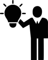 Idea solution icon symbol vector image. Illustration of the creative innovation concept design. EPS 10