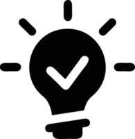 Idea solution icon symbol vector image. Illustration of the creative innovation concept design. EPS 10