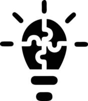 Idea solution icon symbol vector image. Illustration of the creative innovation concept design. EPS 10